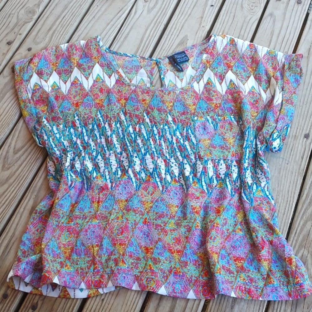 Cropped multi-colored top by Fire Los Angeles